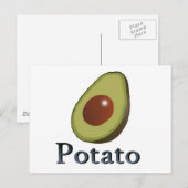 Kartoffel Postkarte (Vorne/Hinten)