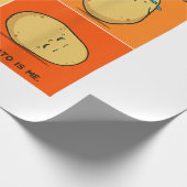 Kartoffel Spud Root Gemüsepflanze Veganer Lago Mag Geschenkpapier (Ecke)