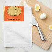 Kartoffel Spud Root Gemüsepflanze Veganer Lago Mag Geschirrtuch (Viertel Falte)