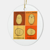 Kartoffel Spud Root Gemüsepflanze Veganer Lago Mag Keramik Ornament (Links)