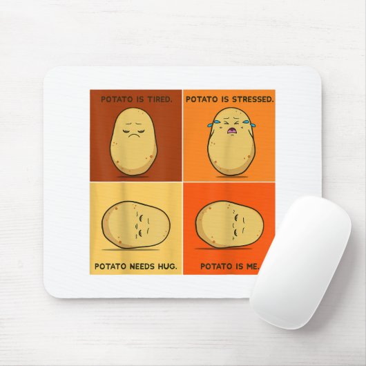 Kartoffel Spud Root Gemüsepflanze Veganer Lago Mag Mousepad (Mit Mouse)