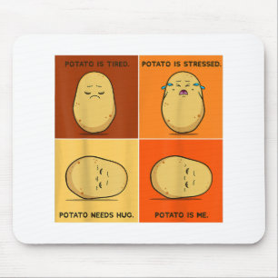 Kartoffel Spud Root Gemüsepflanze Veganer Lago Mag Mousepad