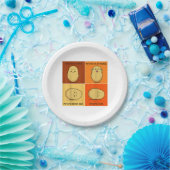 Kartoffel Spud Root Gemüsepflanze Veganer Lago Mag Pappteller (Party)