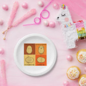 Kartoffel Spud Root Gemüsepflanze Veganer Lago Mag Pappteller (Party)