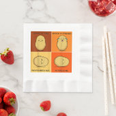 Kartoffel Spud Root Gemüsepflanze Veganer Lago Mag Serviette (Beispiel)