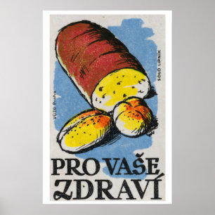 Kartoffel-Streichholzschachtel-Kunstprint, Tschech Poster