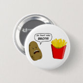 Kartoffel und Fischrogen Button (Vorne & Hinten)