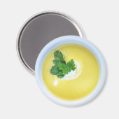 Kartoffel und Leek Soup Magnet (Vorderseite/Rückseite)