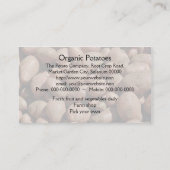 Kartoffel-Visitenkarte Visitenkarte (Rückseite)