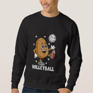 Kartoffel Volleyballspieler Sportler Athlet Ga Sweatshirt