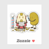 Kartoffelbarren Aufkleber (Blatt)