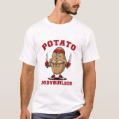 Kartoffelbodybuilder T-Shirt (Vorderseite)