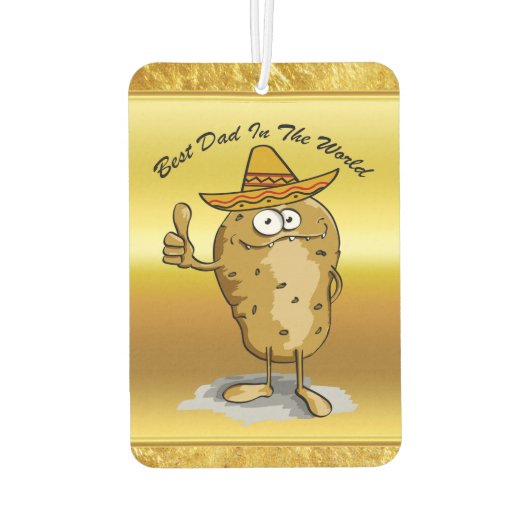 Kartoffelcharakter Autolufterfrischer (Rückseite)