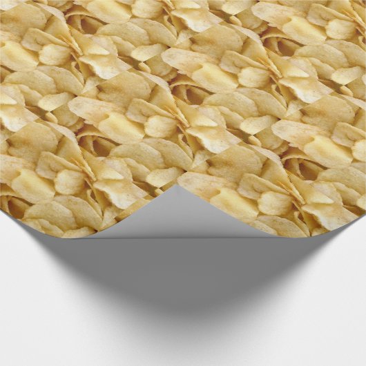 Kartoffelchip-Fertigkostgeschenke Geschenkpapier (Ecke)