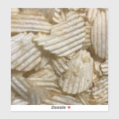 Kartoffelchips Aufkleber (Blatt)