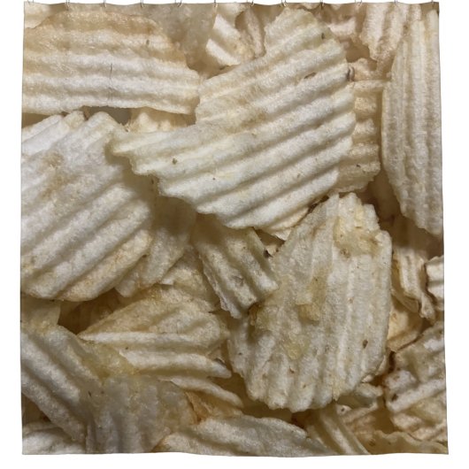 Kartoffelchips Duschvorhang (Vorderseite)