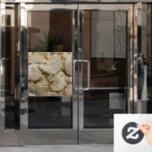 Kartoffelchips Fensteraufkleber (Büro Tür)