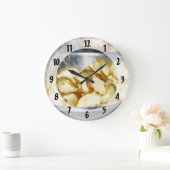 Kartoffelchips, frisch große wanduhr (Zuhause)