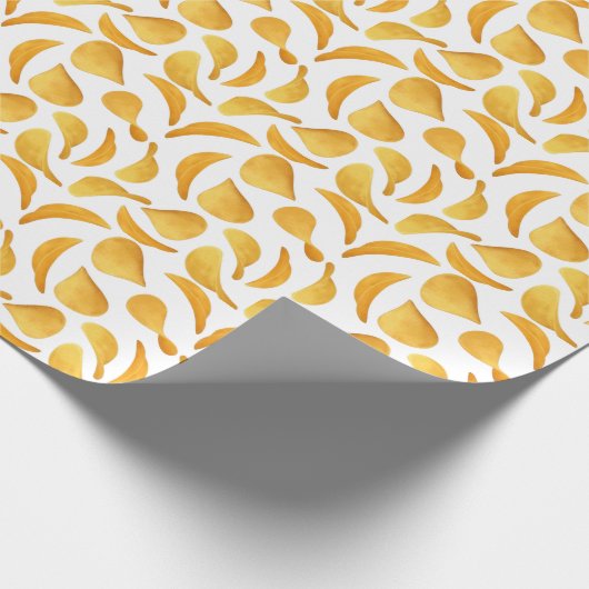 Kartoffelchips Geschenkpapier (Ecke)