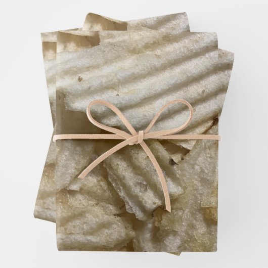 Kartoffelchips Geschenkpapier Set (Beispiel)