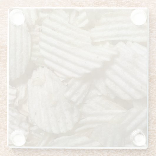 Kartoffelchips Glasuntersetzer (Rückseite)