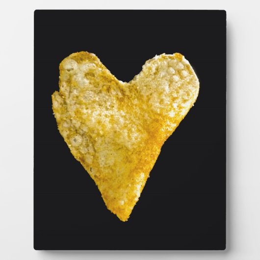 Kartoffelchips in Heart Shaped Fotoplatte (Vorderseite)