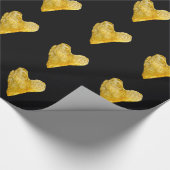 Kartoffelchips in Heart Shaped Geschenkpapier (Ecke)