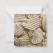 Kartoffelchips Mitteilungskarte (Rückseite)