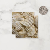 Kartoffelchips Mitteilungskarte (Vorderseite/Rückseite Beispiel)