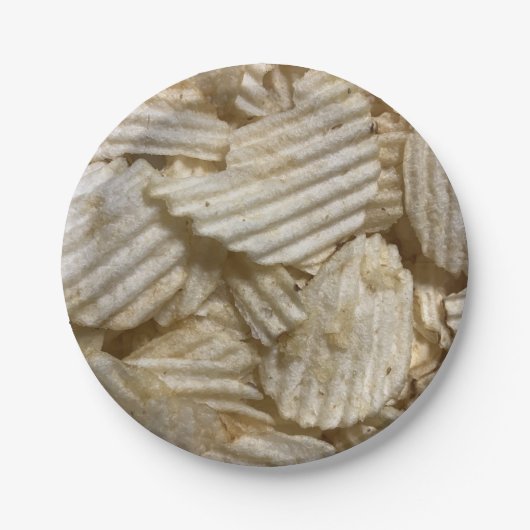 Kartoffelchips Pappteller (Vorderseite)