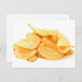 Kartoffelchips Postkarte (Vorne/Hinten)