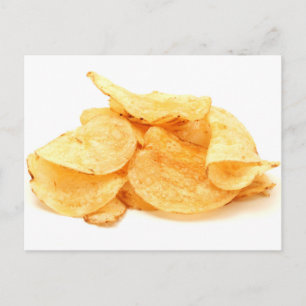 Kartoffelchips Postkarte