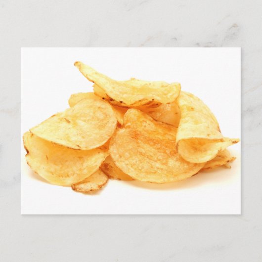 Kartoffelchips Postkarte (Vorderseite)