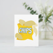 Kartoffelchips Postkarte (Stehend Vorderseite)