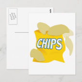Kartoffelchips Postkarte (Vorne/Hinten)