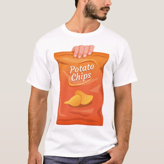 Kartoffelchips Tüte T-Shirt (Vorderseite)