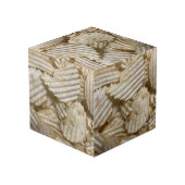 Kartoffelchips Würfel (Rückseite Schrägansicht)