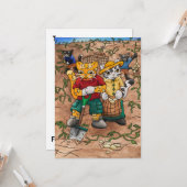 Kartoffelernte Garten- und Lebensmittelzuchtkatzen Karte (Vorderseite/Rückseite Beispiel)