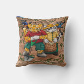 Kartoffelernte Katzen Kissen (Rückseite)