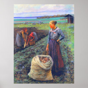 Kartoffelernter Elin Danielson-Gambogi 1893 Poster
