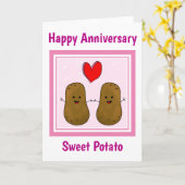 Kartoffeljahrfeier Karte (Gelbe Blume)