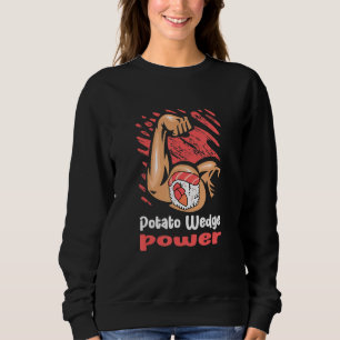 Kartoffelkeil-Krafttraining Lustiger Gym-Humor Fra Sweatshirt