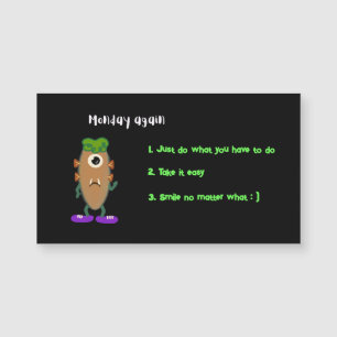 Kartoffelmonster Magnetkarte