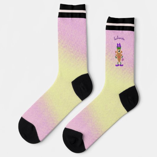 Kartoffelmonstersocken Socken (Linkes Detail)