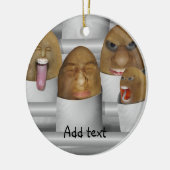 Kartoffeln auf der Linie Keramik Ornament (Links)