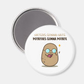 Kartoffeln, die Kartoffeln karpfen Magnet (Vorderseite/Rückseite)