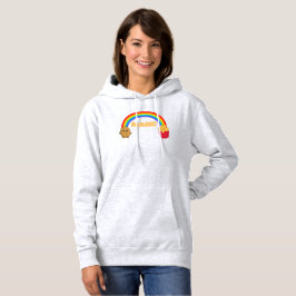 Kartoffeln, die sich mit einem Regenbogen auf Chip Hoodie