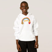 Kartoffeln, die sich mit einem Regenbogen auf Chip Hoodie (Vorne ganz)