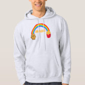Kartoffeln, die sich mit einem Regenbogen auf Chip Hoodie (Vorderseite)
