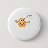 Kartoffeln Gonna Potat (Gemüsepotato Pun) Klasse Button (Vorderseite)